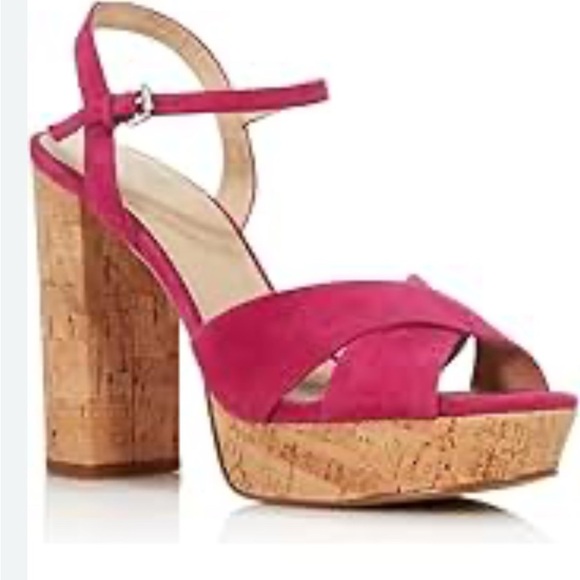 Botkier Shoes - Botkier Pink Cork Platform Heels